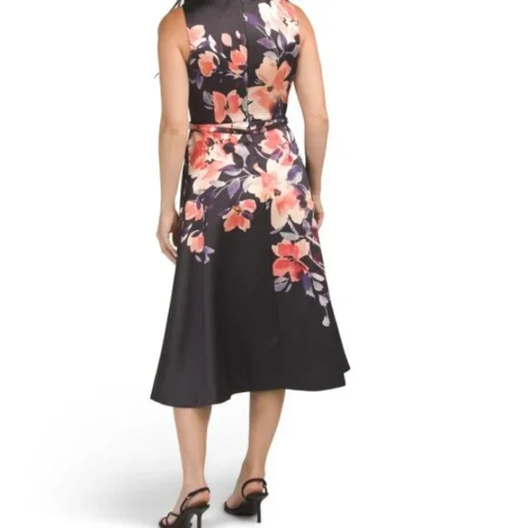 Julia Jordan Placed Floral Cocktail Midi Dress - Picture 5 of 5